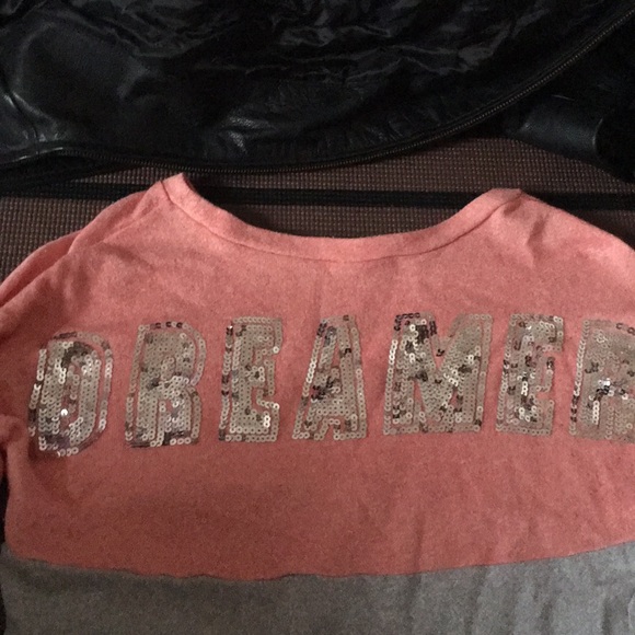 Pink and grey long sleeved shirt - Picture 3 of 3